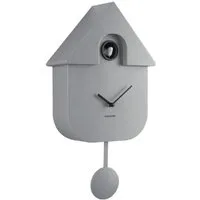 Karlsson Uhr Wanduhr Modern Cuckoo Mouse Grey