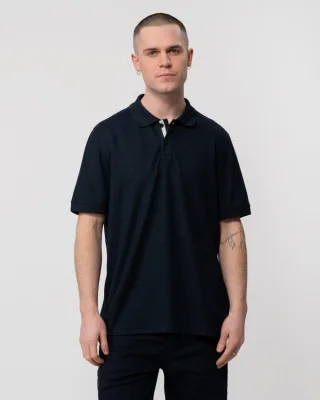 Karty Kurzarm-Polohemd in Marineblau