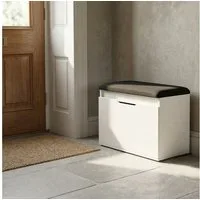 BOXIMO Schuhschrank Schuhschrank mit Sitzfläche und Stauraum VIRA, 60 x 50 x 35 cm (Schuhschrank GRADIA mit Sitzbank)
