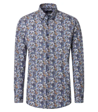 CASAMODA - Freizeithemd blau - Gr. - XXL