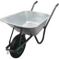 Bituxx Schubkarre Schubkarre 100 Liter 250Kg Dunkelgrün, (MS-16182)