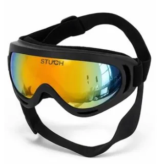 STUCH Hundebrille UV-Schutz für Hunde - Verstellbare Hunde Sonnenbrille - Brille für Windschutz & Staubschutz für Auto , Motorrad und Outdoor bunt