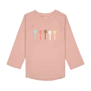 Lässig UV-Schutz 60 Shirt Palms peach