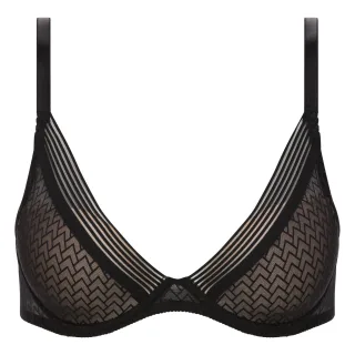 Passionata - MANHATTAN Tief ausgeschnittener T-Shirt-BH schwarz - Gr. - 70 F