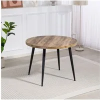 Duo Collection Esstisch Marla Tisch, Massives Metallgestell, Belastbarkeit bis 100 kg