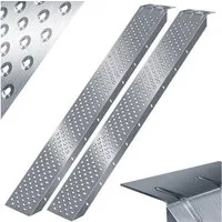 MASKO Auffahrrampe, 2X Auffahrrampe 400kg Verladerampe Verladeschiene verzinkt