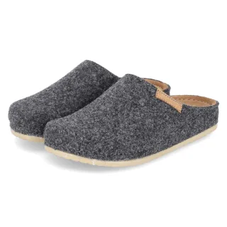 Kaerlek Pantoffeln NANA  Grau - Gr. 36 -  Leder und Textil
