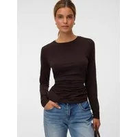 Vero Moda Langarmshirt VMAVA SARAH LS TOP JRS NOOS Materialmix, regular fit