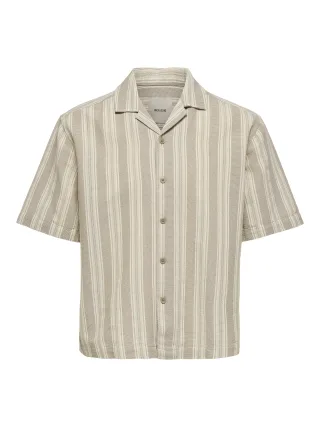 ONLY&SONS - ONSWALKER RLX RESORT SS 035 SHIRT NOOS Chinchilla - Gr. - L