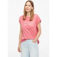 s.Oliver Kurzarmshirt T-Shirt Baumwoll-T-Shirt mit Frontprint