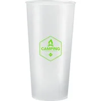 elasto Becher 0,5L Mehrwegbecher Kunststoff-Trinkbecher transparent Wasserbecher, Made in Germany, BPA Frei, Bierbecher, Partybecher, Festivalbecher