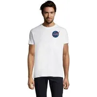 Blondie & Brownie T-Shirt Nasa T-Shirt Herren Astronaut Space Weltall Mond patch Kurzarm tee NASA Heritage Apollo Mission Patch Shirt