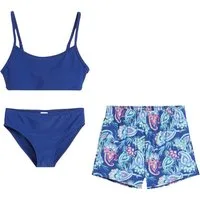 bonprix Badeanzug (Set, 3er) 3er Set, mit passender Badeshorts, aus elastischem Material