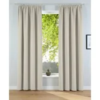 OTTO home Verdunkelungsvorhang Solana, Gardinen mit Kräuselband, Vorhänge, Wohnzimmer, modern, (2 St), Kräuselband, verdunkelnd, 2er-Set Verdunklungsvorhang mit Thermofunktion, Bestseller, einfarbig