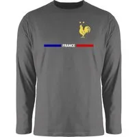 Shirtracer Rundhalsshirt Frankreich Trikot Wappen, France mit Stolz, Französisches Fan-Motiv 2026 Fussball WM Fanartikel