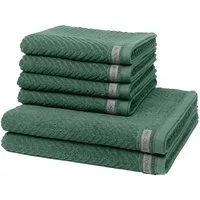 ROSS Handtuch Set Smart, Frottee (Spar-Set, 6-St), 4 X Handtuch 2 X Duschtuch im Set - Baumwolle - Saugstark