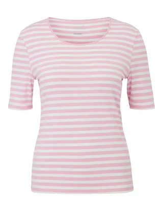 JOY sportswear - ALLISON T-Shirt pink rose stripes - Gr. - 42