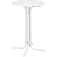 Royal Catering Bistrotisch Ø 70 cm Stehtisch klappbar Bistro Tisch Bartisch Gastro rund weiß