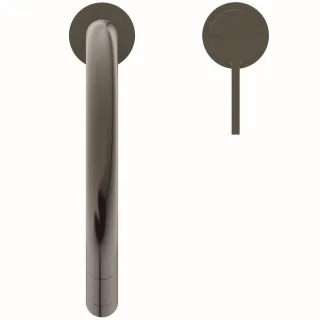 Ideal Standard 2-Loch-Küchenarmatur Gusto Ausladung 240mm 2F-Brause Magnetic Grey, BD424A5 BD424A5