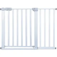 RAMROXX Treppenschutzgitter Absperrgitter weiß für 110-120cm Durchgang 77cm Hoch