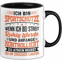 Trendation Tasse Sportschütze Tasse Geschenk Spruch Geschenkidee Geburtstag