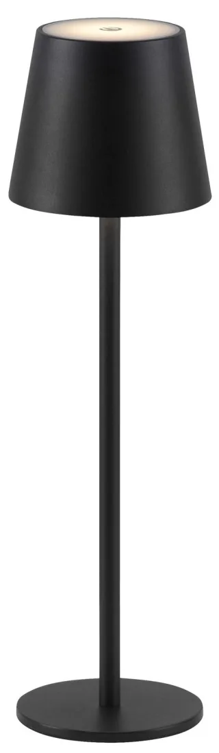 JUST LIGHT LED-Akku-Tischleuchte 19250-18 schwarz, 2,5 W, 320 lm, 3000 K, IP54