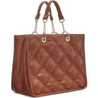 Vivance Handtasche Henkeltasche, Schultertasche, Minibag, Damentasche, mit modischer Steppung und Ketten-Details VEGAN
