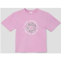 s.Oliver Kurzarmshirt T-Shirt Weiches T-Shirt mit Smiley®-Frontprint