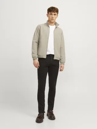 JACK&JONES - JJERUSH HARRINGTON BOMBER NOOS Crockery - Gr. - S