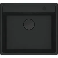 FRANKE Granitspüle Maris MRG 610-52 A Fragranit Black Matt - Black Collection, 0/0 cm