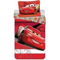 Jerry Fabrics Kinderbettwäsche Cars Baumwolle – Bettbezug 140x200 cm & Kissenbezug 70x90 cm