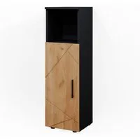 Vicco Midischrank Irma, Anthrazit/Eiche, 30 x 95 cm (1-St)
