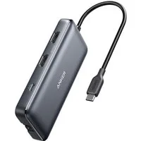 Anker Laptop-Dockingstation PowerExpand 8-in-1, 1x USB-C PD, 2x USB 3.0, 2x HDMI (4K), 1x Netzwerkanschluss