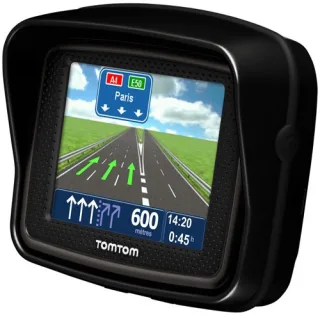 TomTom Urban Rider Europe Motorrad-Navigationssystem (89 cm (35 Zoll) Display IQ Routes Fahrspurassistent) mattschwarz