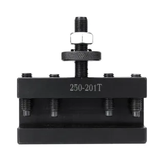 DEMOKE 250-201T Enlarged Quick Change Tool Post System High-Precision Dovetail Slot Heavy-Duty Steel Construction for La