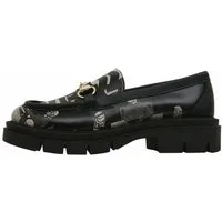 DOGO Cindy Loafer Supper Blackwhite Damen Halbschuhe Loafer Handgefertigt