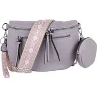 MIRROSI Bauchtasche Damen Taschen, Umhängetasche, Brusttasche, 30x20x9cm Veganes Leder (Schultertasche für jeden Anlass, (dazu 1x Münzbeutel und 1x Schlüsselband), Crossbody Bag, Bohemian gemusterten& verstellbaren Schulterriemen