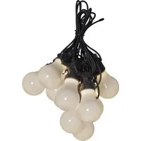 STAR TRADING LED-Lichterkette Circus, 10-flammig, Ø ca. 15 cm, ca. 4,05 m, mit Trafo, outdoor, Vierfarb-Karton