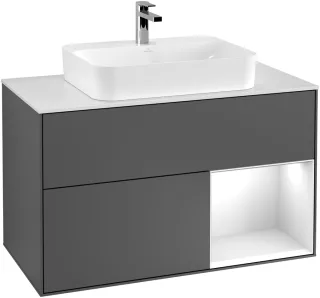 Villeroy & Boch Waschtischunterschrank Finion F37 1000x603x501mm WT mittig, F371GKPD F371GKPD