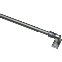 GARDINIA Scheibenstange Cafehausstange Metall, Ø 12 mm, 1-läufig, ausziehbar, mit Bohren, verschraubt, Serie Caféhausstange California Ø 12 mm