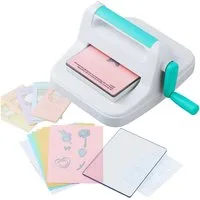 Insma Papierschneidegerät, Manuelle A5 Stanz- und Prägemaschine für Scrapbooking & Karten