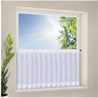Happy Home Scheibengardine KATHA (1 St), Faltenband, transparent, HxB: 50x205, Webware "Made in Germany"