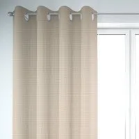 SCHÖNER LEBEN. Vorhang SCHÖNER LEBEN. Vorhang Baumwollstoff Reliefstruktur natur 245cm, Ösen, blickdicht, Baumwolle, handmade