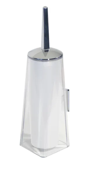 KOH-I-NOOR Tilda 5711 Toilettenbürste Wandmodell 10x11x36 cm chrom, einfache Montage ohne Bohren 5711KK