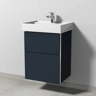 Sanipa 3way Waschtischunterbau zu Villeroy & Boch Collaro Waschtisch mit 2 Auszügen, Marine-Matt BP8321R