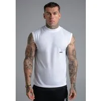 Siksilk Tanktop SikSilk Herren Weiß Sleeveless T-Shirt