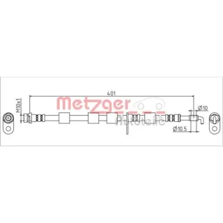 Metzger Bremsschlauch vorne rechts Ford Tourneo Transit 4111555
