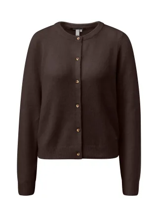 qs - Strickjacke braun - Gr. - M