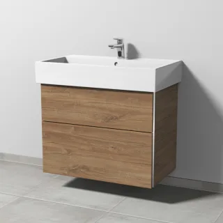 Sanipa 3way Waschtischunterbau zu Duravit Vero Air Waschtisch mit 2 Auszügen, Eiche-Kansas BR43459