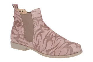 Think 29 Damen Stiefeletten AGRAT in rose - hibiskus, elegant, Chelsea-Boots